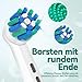 AnjoCare Ersatz-Zahnbürstenköpfe für Oral B, 8 Pack Elektrische Zahnbürstenköpfe, Cross Action Bürstenköpfe kompatibel mit Oral B Professional Care/Vitality/Pro/Smart/Genius Serie...