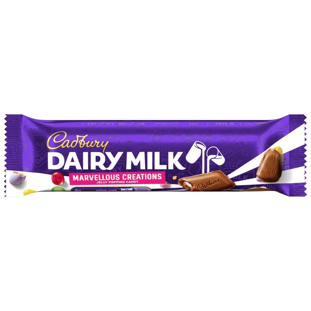 Dairy Milk Marvellous Creations Jelly Popping Candy Bar 47 g (Pack of 24)