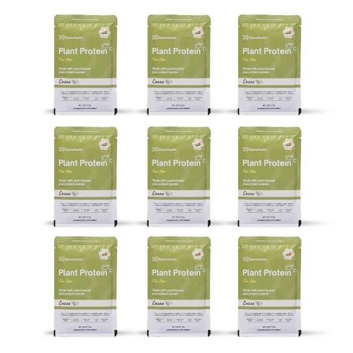 Image of Plant Protein for Women - Cacao (9 Sachets, 30g) Pea Isolate | Pregnancy Safe | Vegan | Sugar free | Natural Ingredient | Antioxidant for Women's Health | Suitable for All Age Women