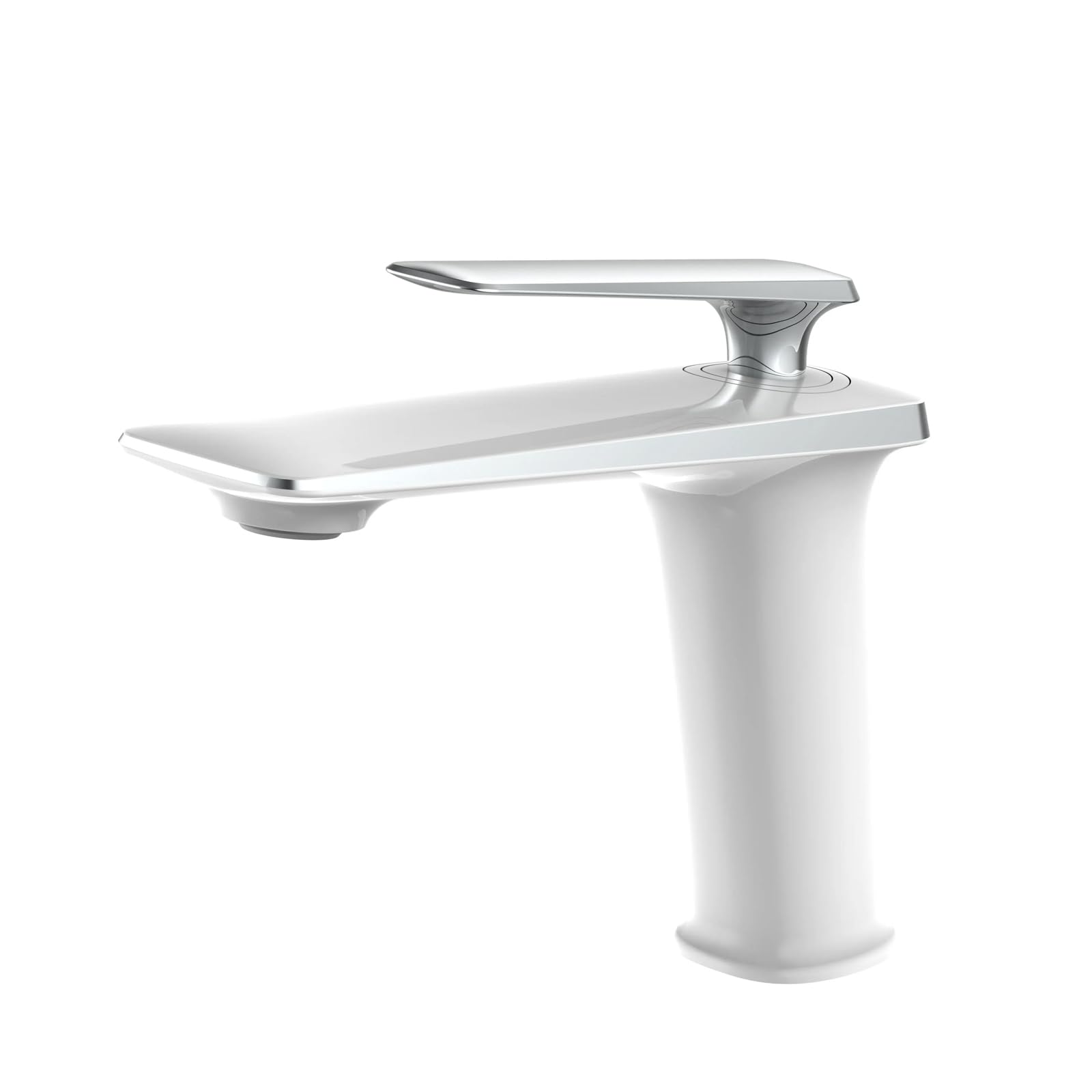 JRUIA Retro Zirconium Gold + White Kitchen Faucet, Water Saving Basin Faucet, Ceramic Valve Insert, Cold Hot Water Supply