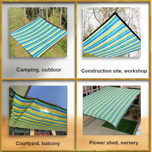 Sunblock Shade Cloth Net Mesh Tarp 8x9m, Thickened Heat Insulation Shade Netting, Breathable Mesh Shade Net, Sunscreen Shade Sails, for Greenhouse, Garden, Patio Plants, Pergola - Image 5