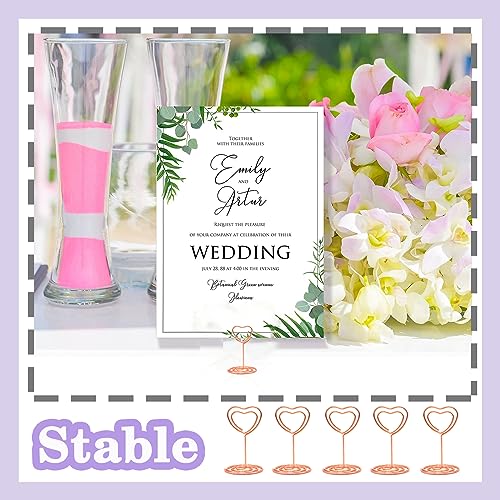 Cunglin TABLE CARD HOLDER Number Holders Place Card Holder Stand 20 Pack thumb #4
