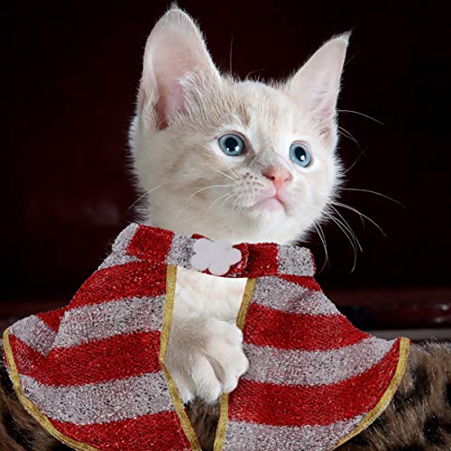 ULTECHNOVO Natal Animal de EstimaÃ§Ã£o Manto AdorÃ¡vel Capa Listrada Manteau Roupas Terno Traje Ninj