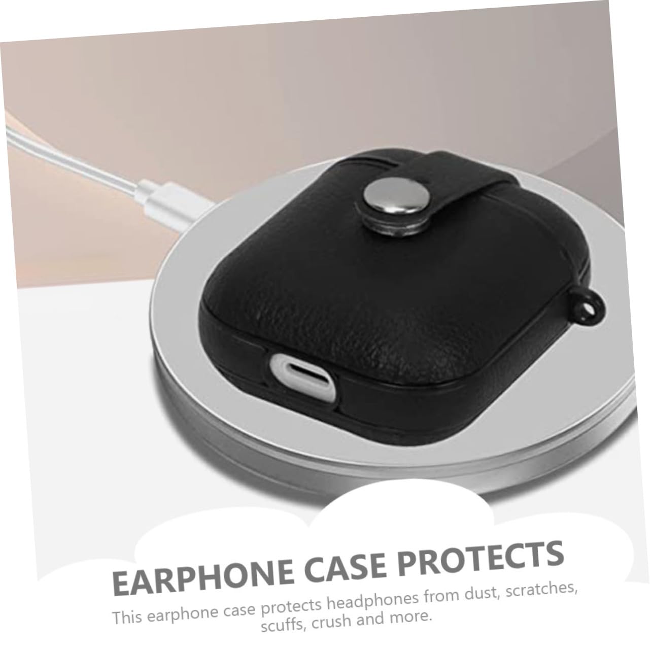 HOMSFOU 5piezas Estuche Protector De Auriculares Inalámbricos PU Resistente Al Desgaste Compatible Ligero y Compacto para Llevar Bolsos o Mochilas