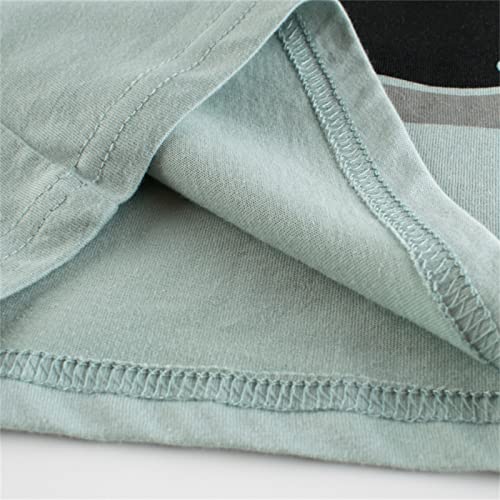 Toddler Kids Girls Boys Shark Cartoon 3D Prints Loose Tops Soft Short Sleeve T Shirt Big Boys Winter (Green, 8-9 Years)3