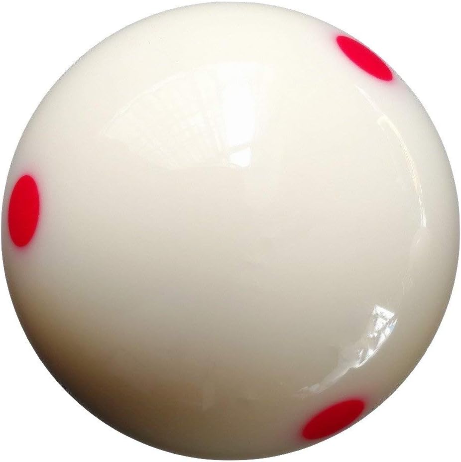 Aramith 2-1/4" Regulation Size Billiard/Pool Ball: Super Pro Cup Cue Ball with 6 Red Dots : Billiard Balls : Sports & Outdoors