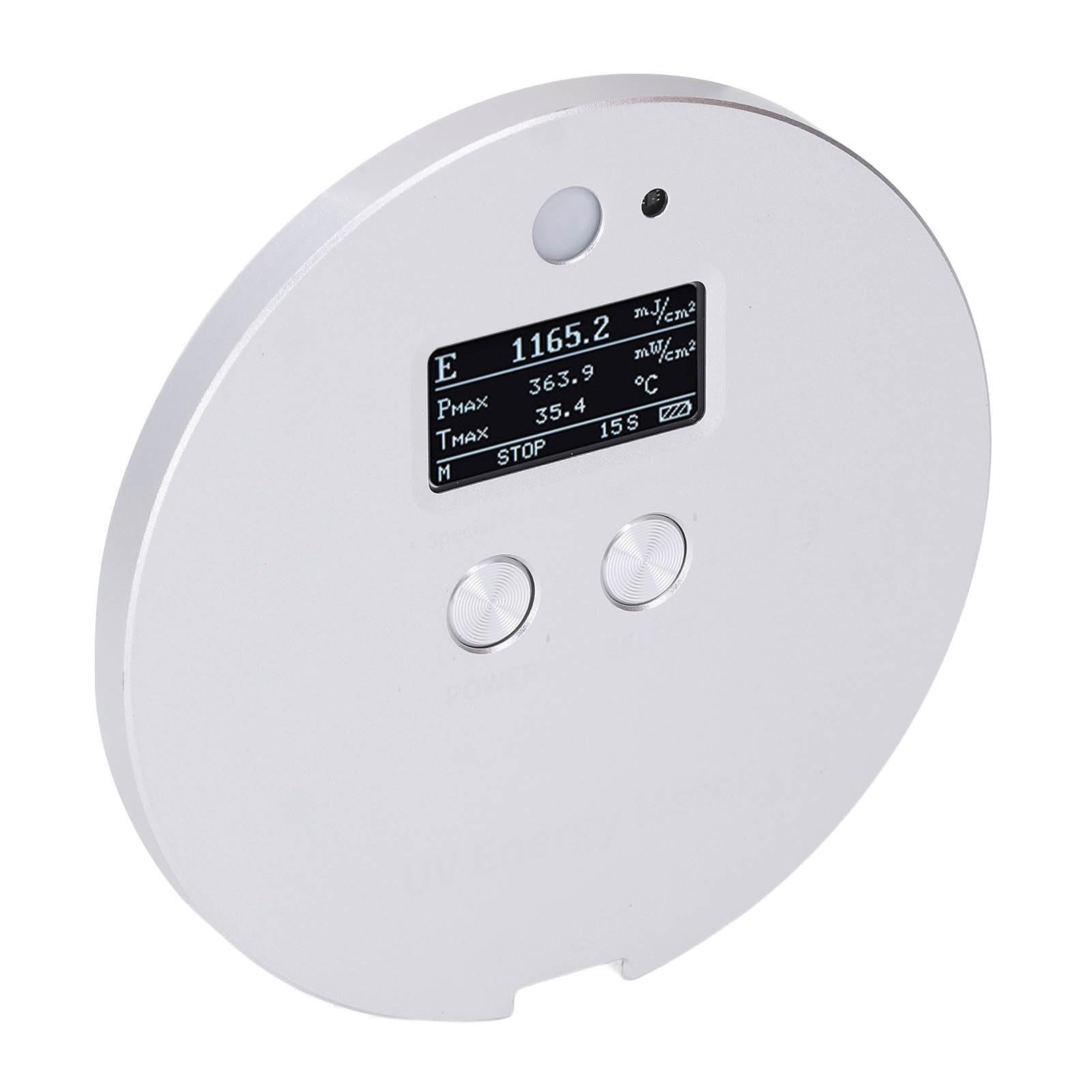 Cocoarm Misuratore di Energia UV, Tester dell'indice di Luce LED con Visualizzazione della Temperatura in Tempo Reale, Gamma 340 Nm-420 Nm per Applicazioni di Polimerizzazione e Rivestimento