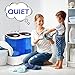 Giantex 16lbs Portable Mini Washing Machine Gravity Drain Compact Twin Tub Washer Spinner, Ideal for Dorms, Apartments, RVs, Camping Blue