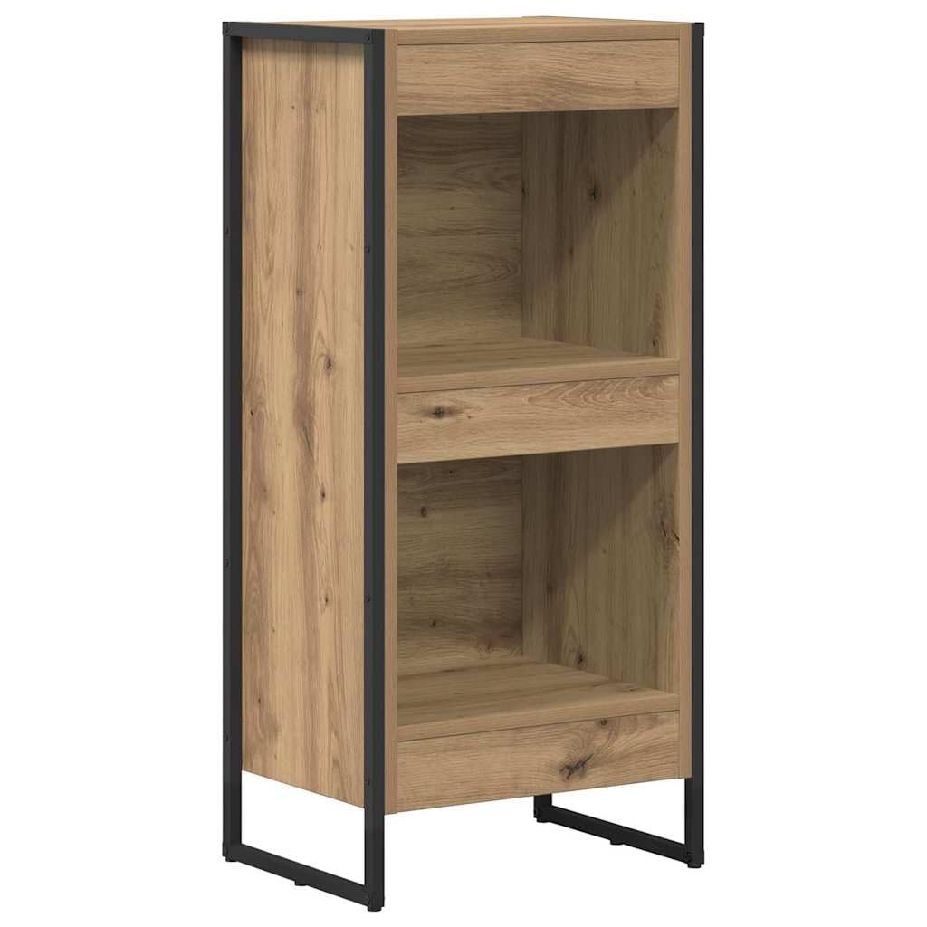 Regał na książki, rzemiosło artystyczne, dąb, 80 x 30 x 155 cm, materiał drewnopochodny, przemysłowy regał stojący do salonu, sypialni, biura, nowoczesny design, trwały