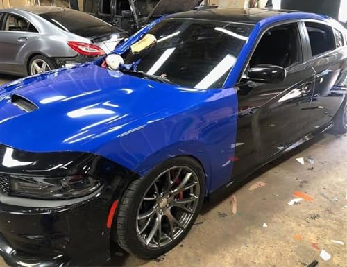 Image of CREON Vinyl Wrap for Car & Bike Self Adhesive Vinyl Wrap Sheet Sticker & Decal Roll Film Auto Car Vehical Air Release ( 2 feet x 6 feet, Royal Blue Glossy Wrap)