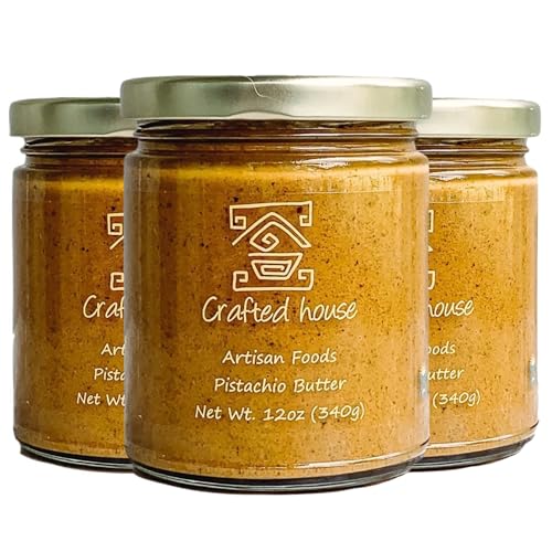 Crafted House Roasted Pistachio Butter, Rich & Nutty Sweet Spreadable