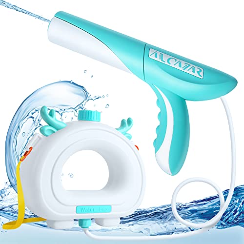 Water Guns for Kids, Super Water Soaker Squirt Guns, Water Guns Toys 750CC Water Blaster Gifts for Kids Boys Girls Children Summer Beach Sand Swimming Pool Outdoor Water Fighting Play Toys- Green