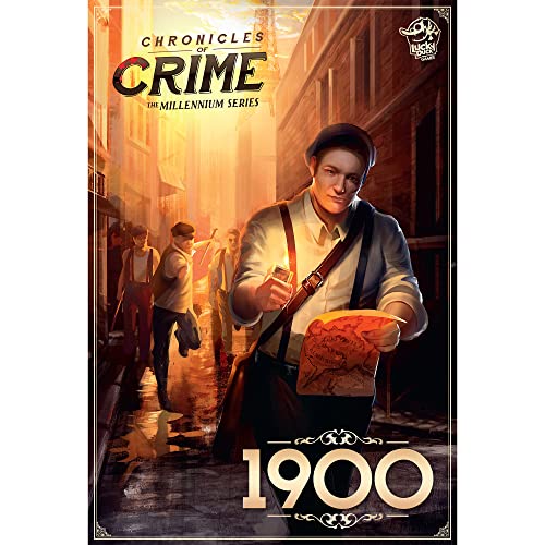 Chronicles Of Crime The Millennium Series - 1900 Board Game | Cooperative Murder Mystery Game For Kids And Adults | Ages 12+ | 1-4 Players | Avg. Playtime 60-90 Mins | Made By Lucky Duck Games #TOP1
