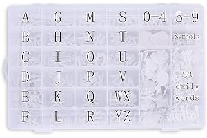 558 Pre-Cut Plastic Letter Board Letters
