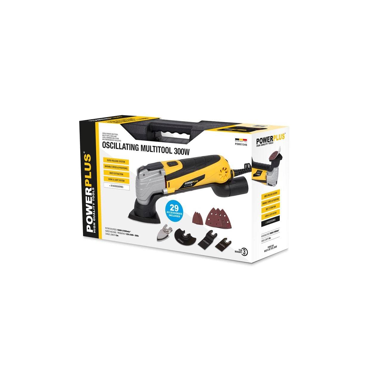 POWER plus POWX1346 - Herramienta multifunción 300w, Multicolor