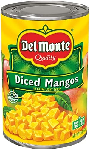 Del Monte Canned Diced Mangos In Extra Light Syrup, 15 Oz