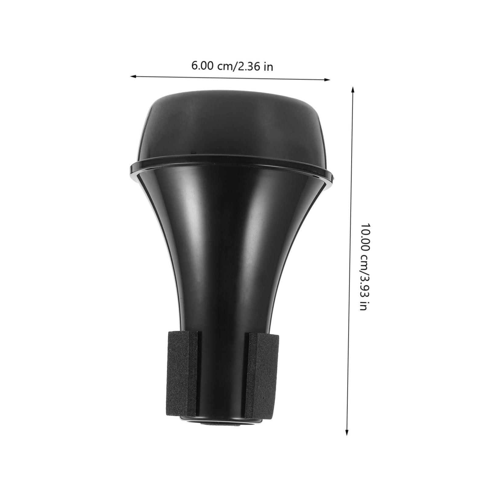 Toddmomy Mini Weak Speaker Straight Mute Trumpet Soft Trumpet Cup Mute Trumpet Mute for Beginner Mute for Trumpet Practice Trumpet Muffler Replacement Trumpet Mute Mouthpiece Black