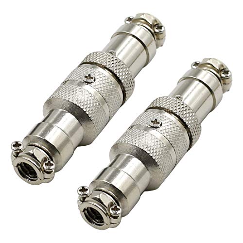 Conector de aviación GX16-3P metálico 3 pines impermeable miniatura 1