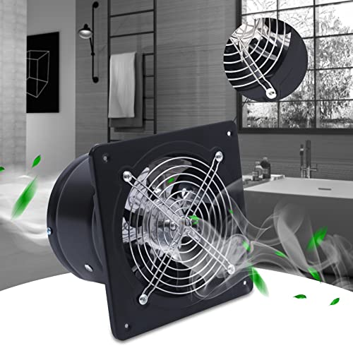 Ventilador de extracción portátil de 8 pulgadas, 40 W, para montaje en pared, para baño, cocina, garaje, sótano y ático, caudal 380 CFM miniatura 1