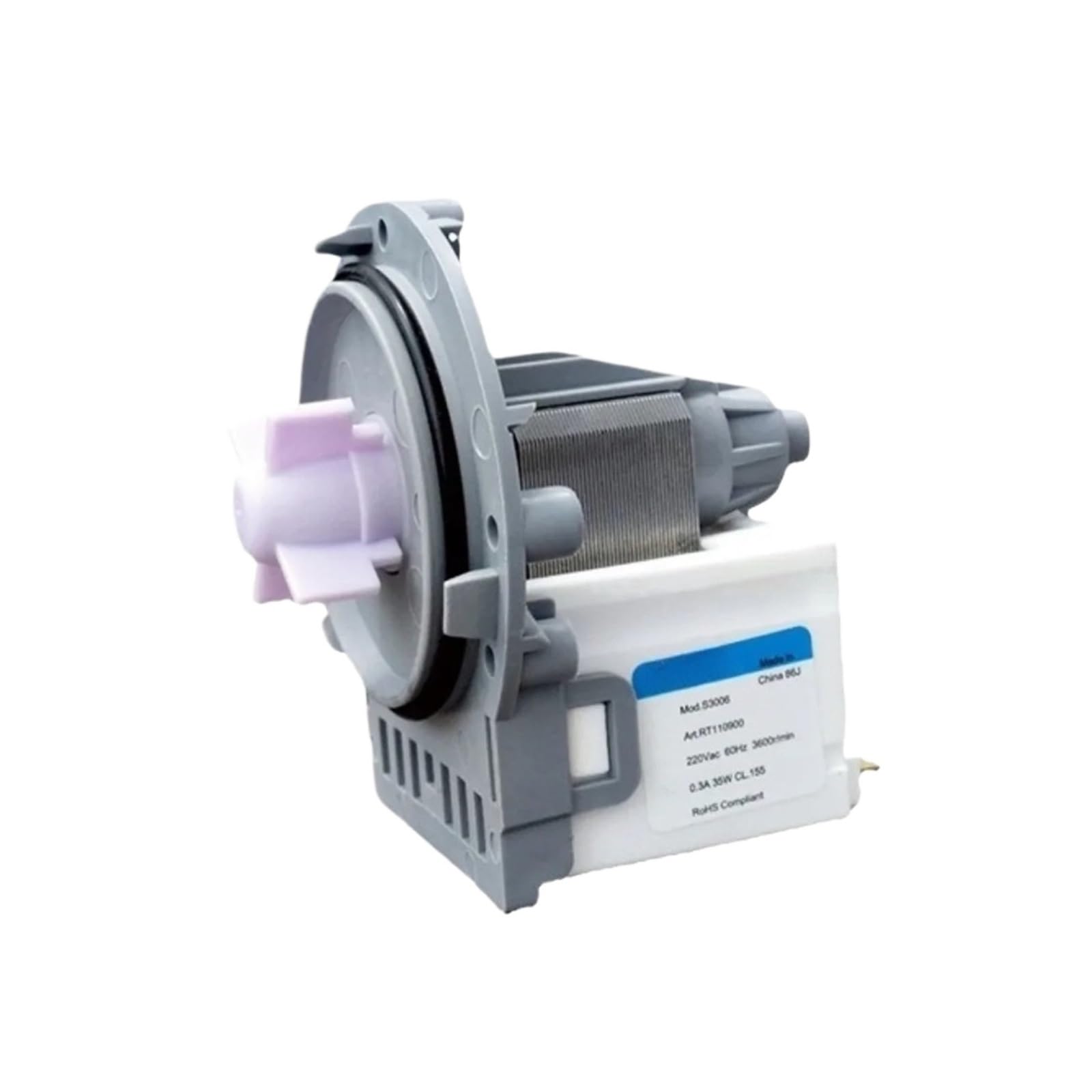 Pvblckjqnxm One Color Drain Pump Motor, Compatible For Lg，Washing Machine Washer Drainage Replacement Parts S3006 Eau61383501 220V 60Hz 35W