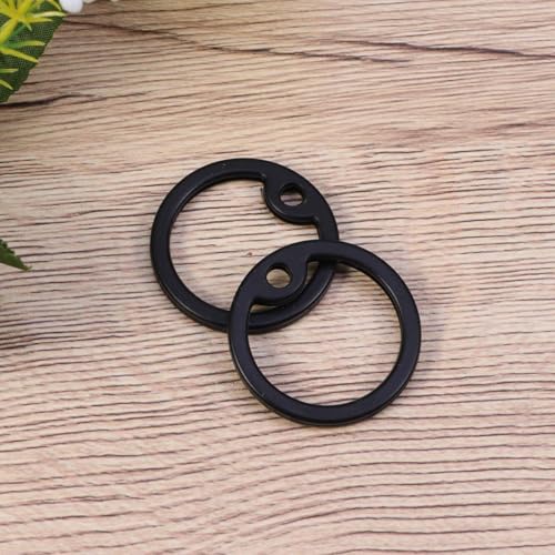 2 Stücke Militärhund Id Tag Gummi Schalldämmerung für Militärhund Tag Silikon Dogtag Schallplatz (Schwarz)