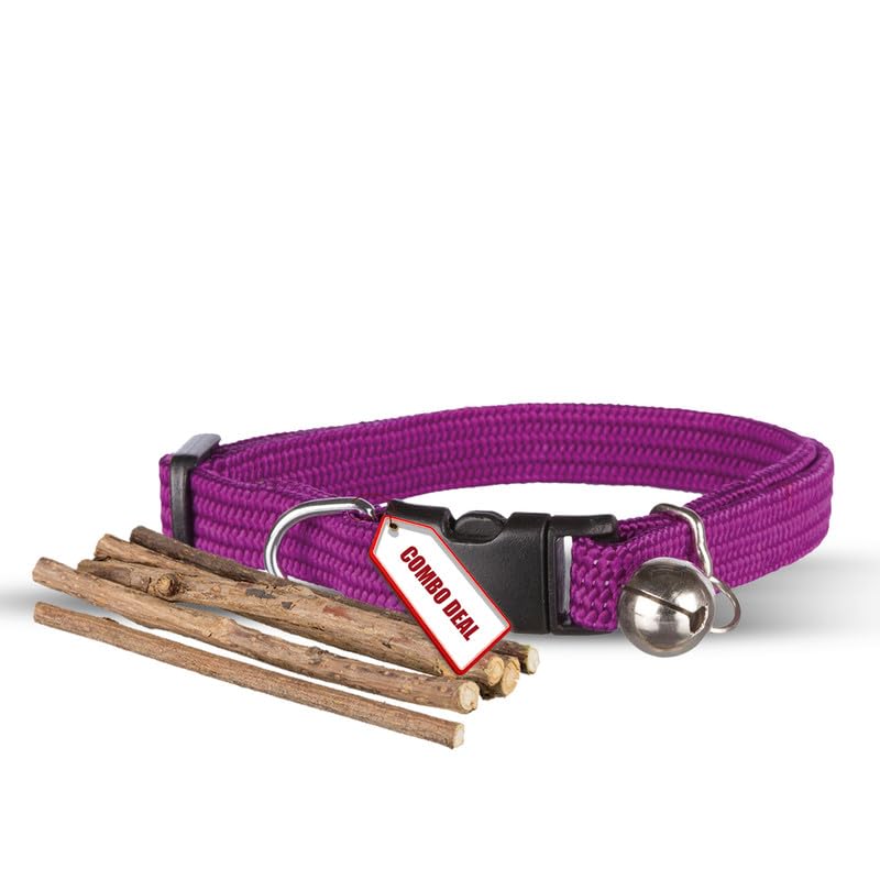 TRIXIE Nylon Cat Combo Of 1 Adjustable Elastic Collar With Bell And 1, Matatabi Chewing Sticks For Clean Teeth And Dental Hygiene,?15 cm,W_10 cm,Multicolor (B0CD2LS2TY) Amazon Price History, Amazon Price Tracker