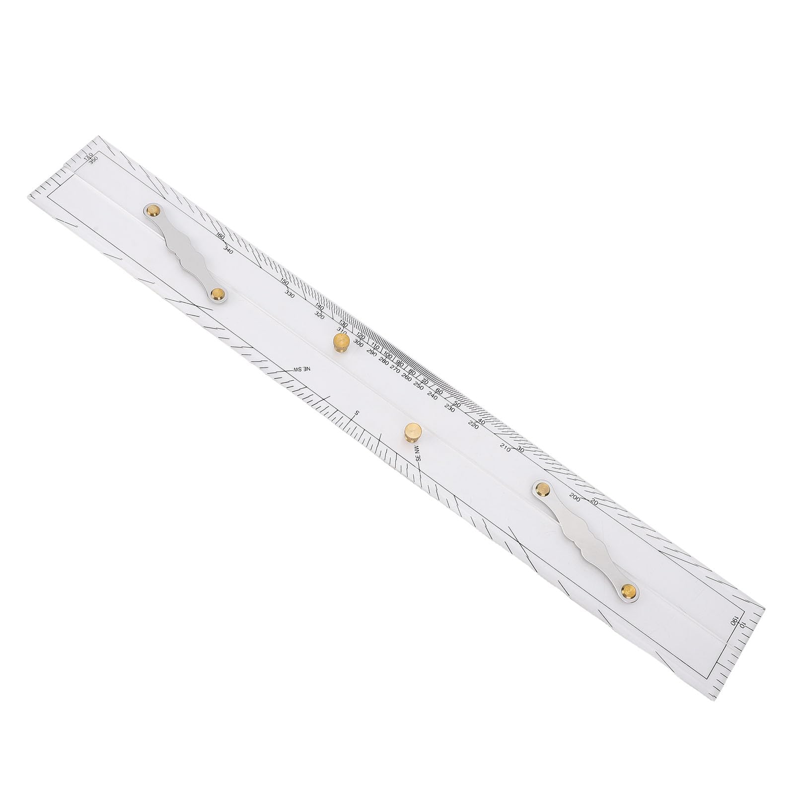 Yctze Règle Parallèle Nautique, Navigation Maritime Règle Parallèle 23,62 Pouces avec Acrylique Transparent pour Navires, Yachts, Bateaux de Cartographie des Outils