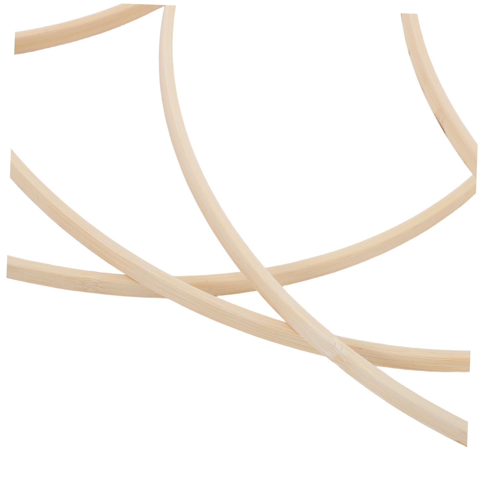 Gatuida Aros de Macramé de Bambú Rústicos 10 Unidades Beige para Manualidades DIY Decoración Bodas Hogar Fiestas Navideñas Uso Artesanal Verano
