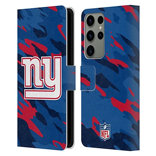 Funda de cuero NFL New York Giants tipo libro para Samsung Galaxy S23 Ultra 5G