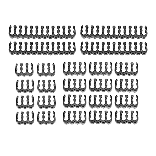 Image of 24Pieces 6 /8 /24 Pin Cable Combs Kit for 3-3.6Mm Pc Power Cables Black | Computer Cables & Connectors | Cable Ties & Organizers
