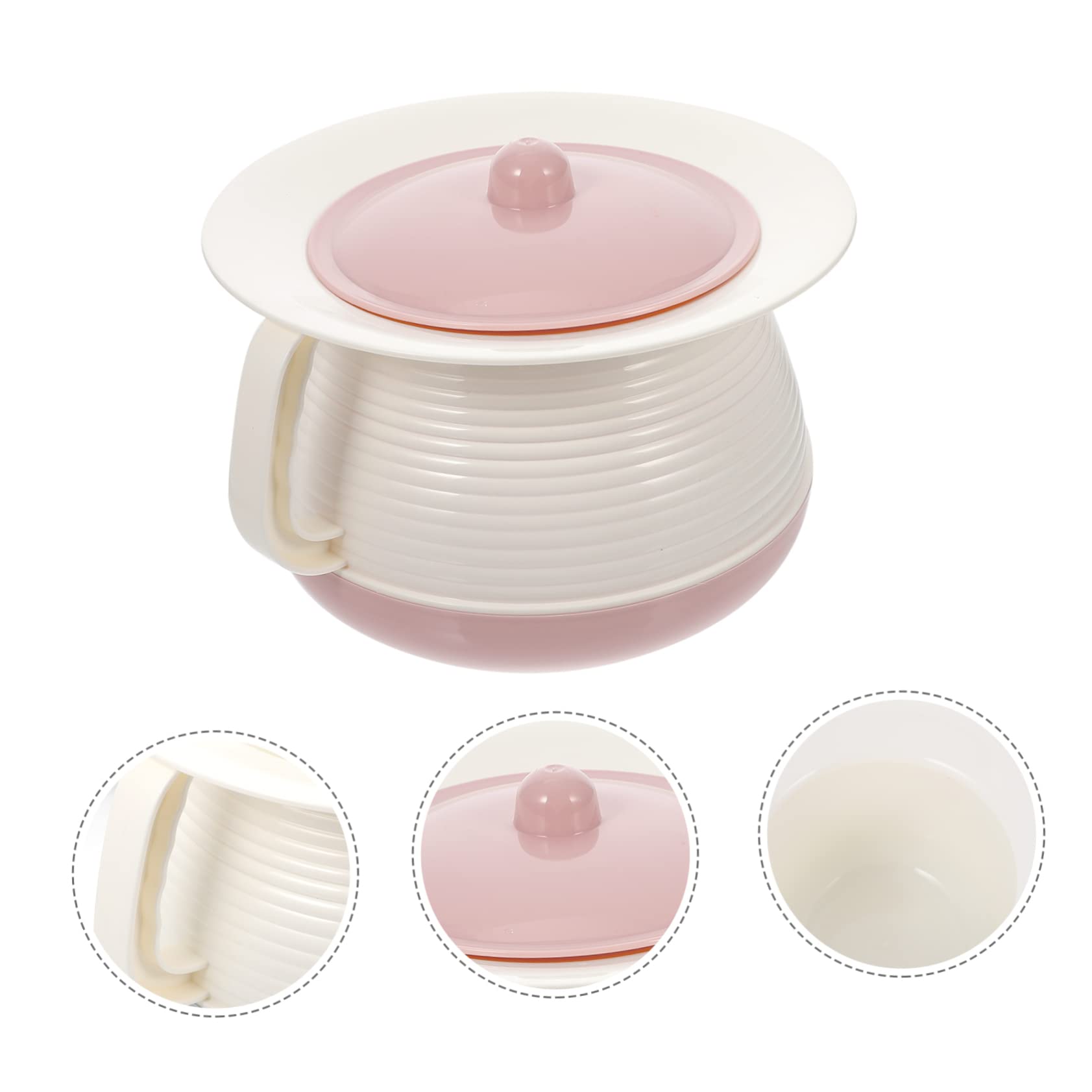 TOVINANNA Plastic Thickened Spittoon Elderly Child Urinal Non-Slip Handle Easy to Carry