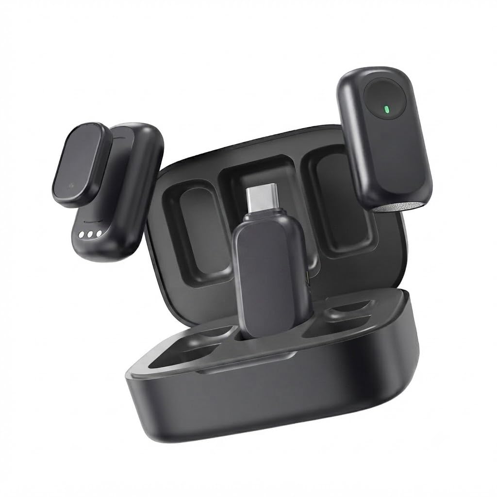 Drumstone Hollyland Lark A1 Duo Wireless Lavalier Microphone for iPhone 15/16 & Android USB-C, 48kHz/24-Bit Audio, 3-Level Noise Cancellation, 200m Wireless Range, Magnetic Clip-On Mic-image-36