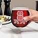 On The Rox Engraved Stemless Wine Glasses-16.75 Ounce Capacity-Owl Design- 2 Piece Set- 16.75 Ounce Capacity- Elegant Glass-Multi-Gift for any Occasion- USA Made (Owl-Engraved)