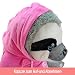 BEMIRO Riesen Faultier Kuscheltier - 100 cm Be Happy rosa, Kuscheltier mit Pulli, Kletthände zum anhängen, Plüschtier mit Hoodie