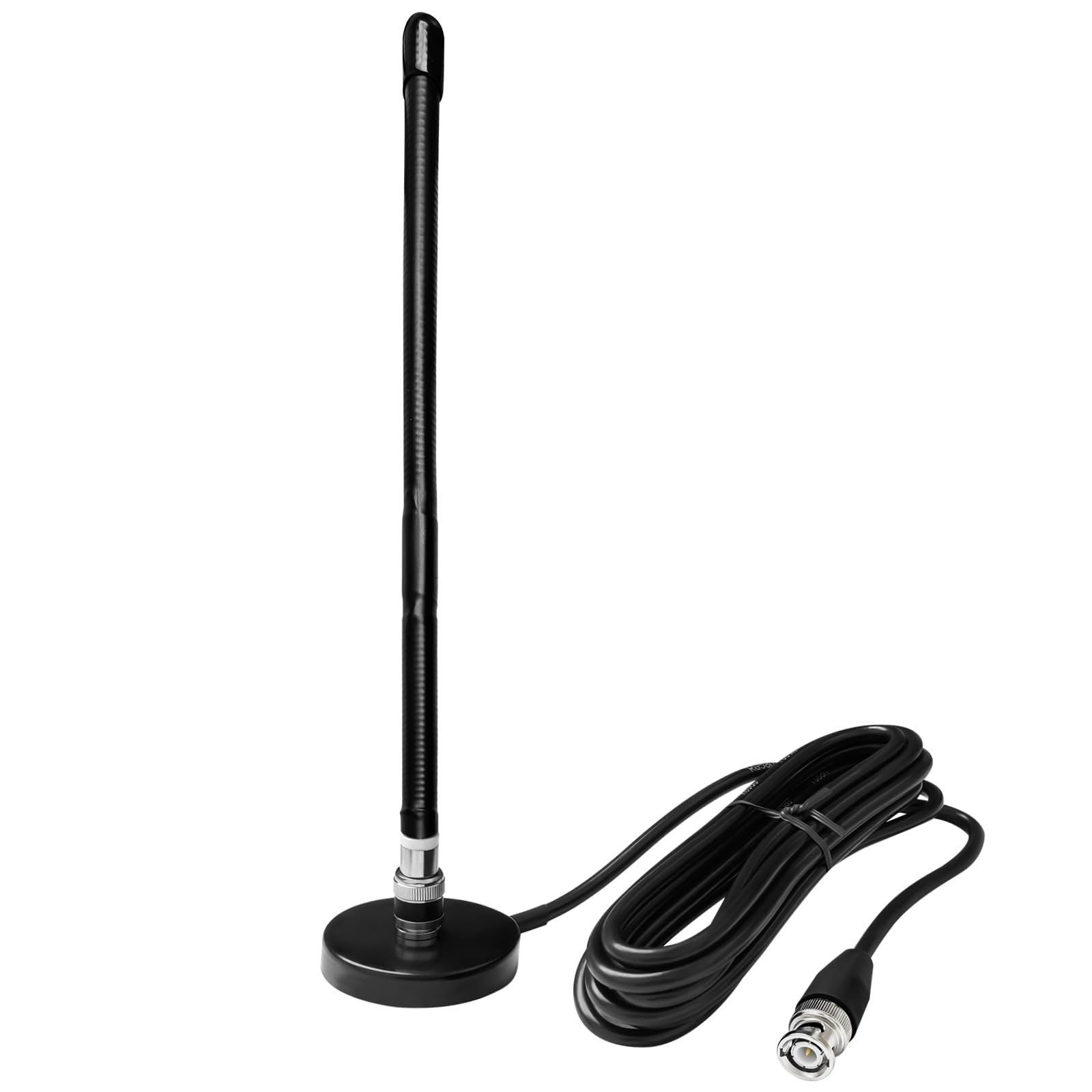 CB Antenna 27MHz Long Range CB Antenna with Heavy Duty Magnetic Base Station Soft Whip for Cobra Midland Uniden Maxon Vehicle Car Truck Mobile Handheld CB Radi