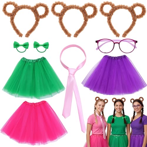 Hokoad 10 Pcs Chipmunks Costumes Set, Chipmunks Fancy Dress Outfit