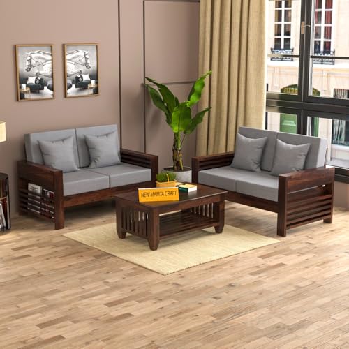 Price History of Solid SHEESHAM Wood Two Seater Sofa Set with