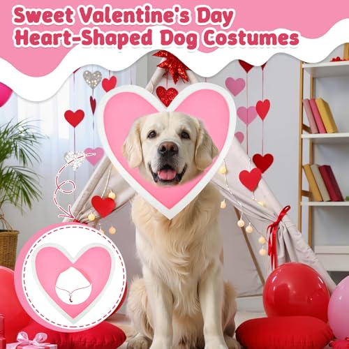 Disfraz para perro con doble corazón tamaño grande miniatura 2