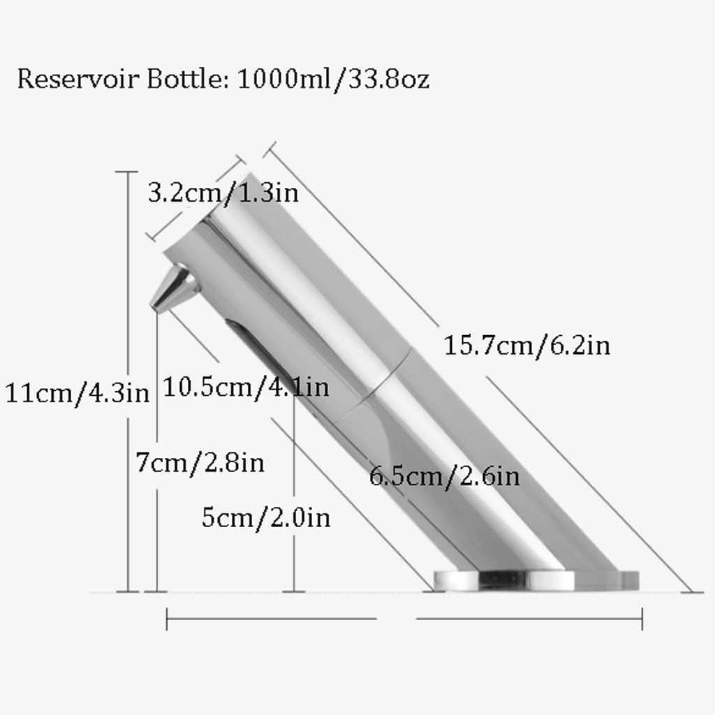 Farmhouse Automatic Soap Dispenser Touchless Hand Gel Dispenser W/Clear Tank Large Capacity Built in Sink Soap Dispenser W/Smart Sensor Pump Bottle