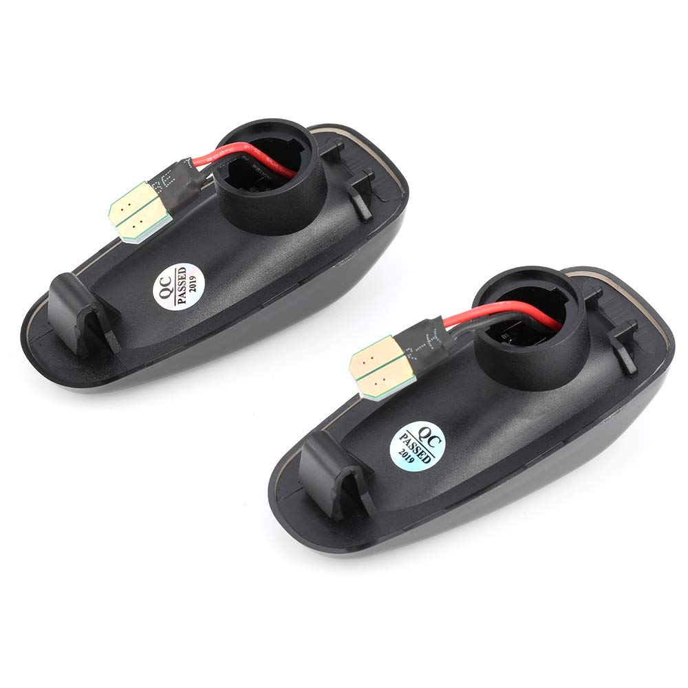 2 pezzi LUCE Indicatore laterale dinamico Indicatore di direzione Luce lampeggiante sequenziale, for Mercedes-Benz, W210 W202 W208 R170 Vito W638 Indicatore di direzione(Flowing water white)