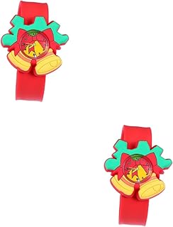 Relógios Infantis 2 Peças Relógio De Natal Presentes Relógios Para Acessórios De Relógio Adorável Relógio Pat Relógios Desenhos Animados Papa Presentes Infantis