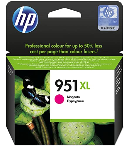HP 951XL CN047AE, Magenta, Cartucho de Alta Capacidad Original, 1.500 páginas, para impresoras Officejet Pro Serie 8600, 8100, 251dw, 276sw