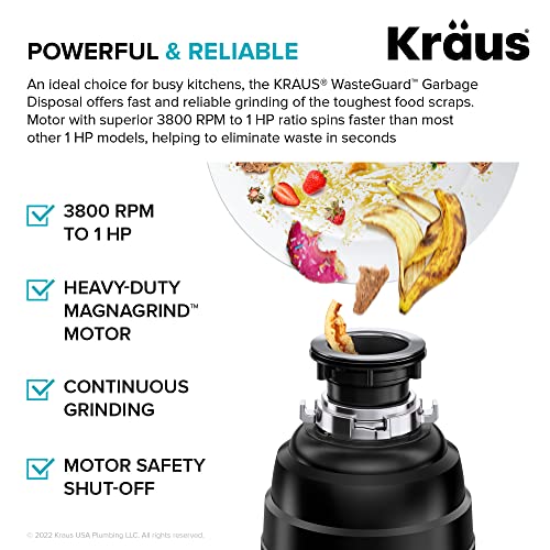 KRAUS-WasteGuard-1-HP-Continuous-Feed-Garbage-Disposal-with-Ultra-Quiet-Motor-for-Kitchen-Sinks-with-Power-Cord-and-Flange-Included