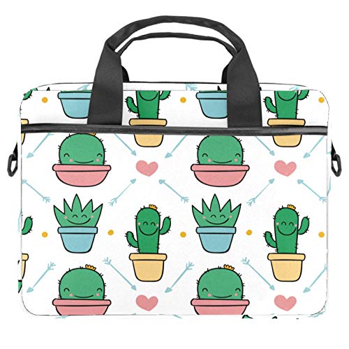 Bolso portátil 13 pulgadas rosa para evitar arañazos con diseño cactus