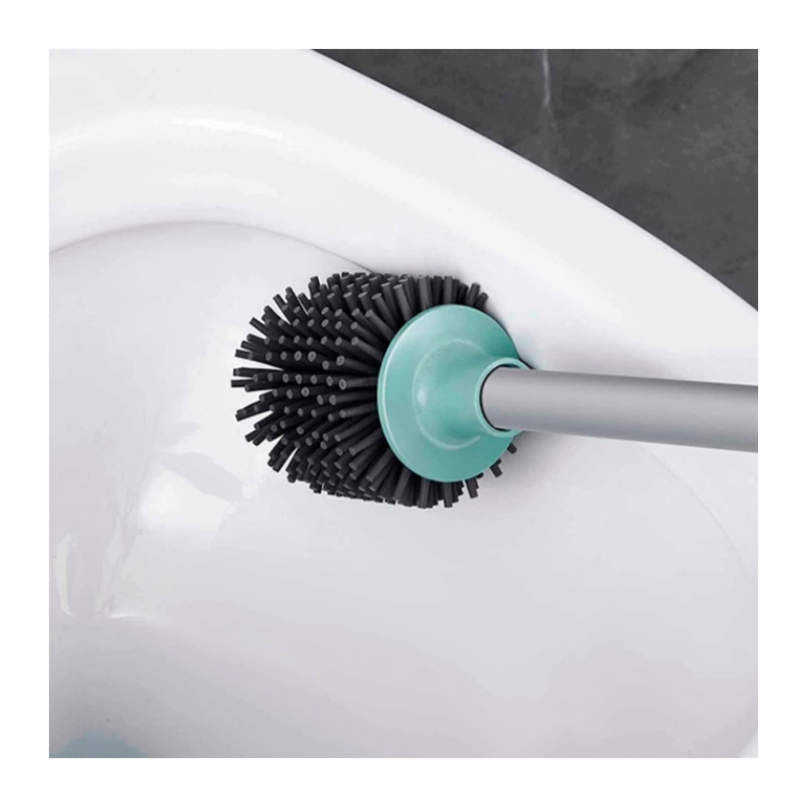Spazzola Per Servizi Igienici Spazzola igienica in plastica for lavatura domestica spazzola igienica manico lungo set di pulizia silicone montata a parete spazzola igienica durevole Pennello Per La Pu