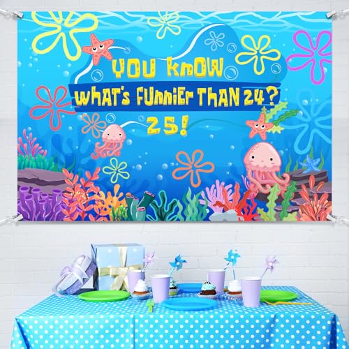 Fondo Azul para Fiesta Temática Oceánica 5 x 3 pies miniatura 3