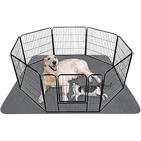 SHU UFANRO Washable Pee Pads for Dogs 65"x48"/72"x72" Reusable Dog Pads Extra Large Upgrade Non-Slip Puppy Pad Heavy Absorbency Puppy Pee Pads Quick Dry Whelping Waterproof Pads for Dog Playpen/Crate Cover
