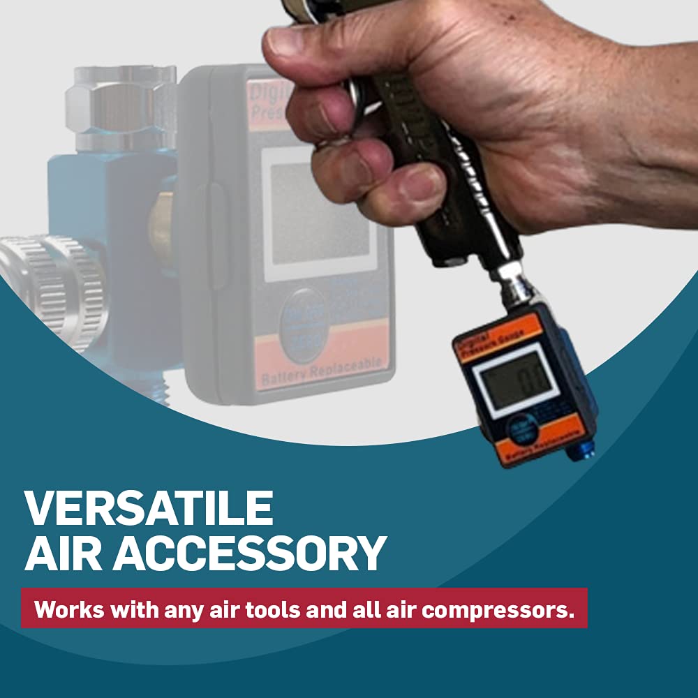 Buy LE LEMATEC Air Pressure Regulator with Digital Gauge. Air Regulator for HVLP, Spray Guns