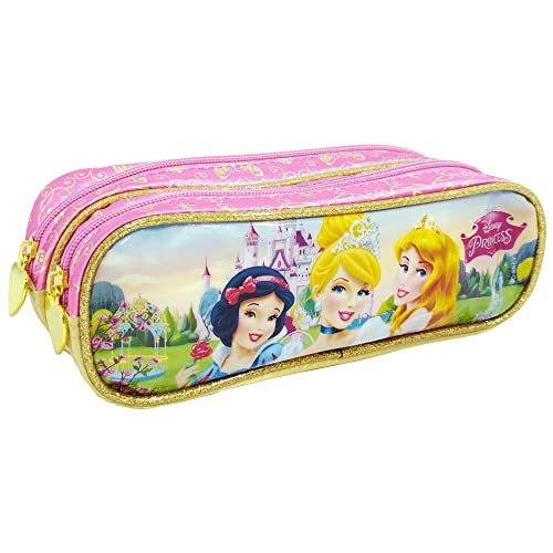 Estojo Soft com 2 Divisões Princesas Rosa - Dermiwil