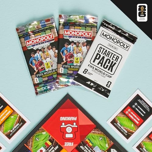 Monopoly Panini Prizm: FIFA World Cup Game I Soccer Board Game with Monopoly Panini Prizm FIFA World Cup 2026 Trading Cards I Ages 8+ (English Version) — view 9